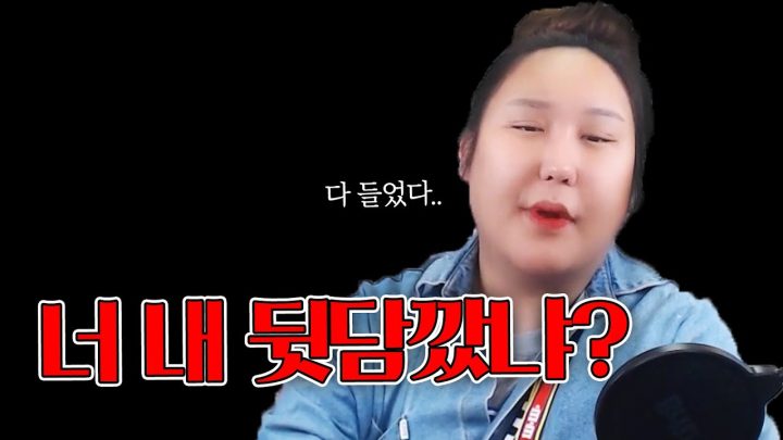 없는말까지 지어내 뒷담을 까네요..