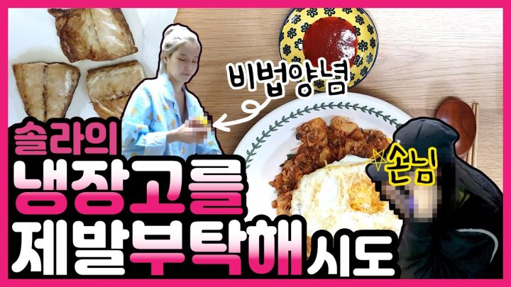 솔라네 냉장고 샅샅이 모두 공개합니다!!