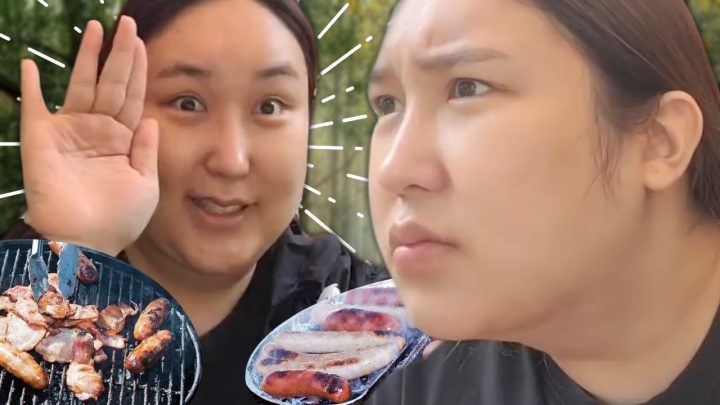 캠핑을 왔는데....