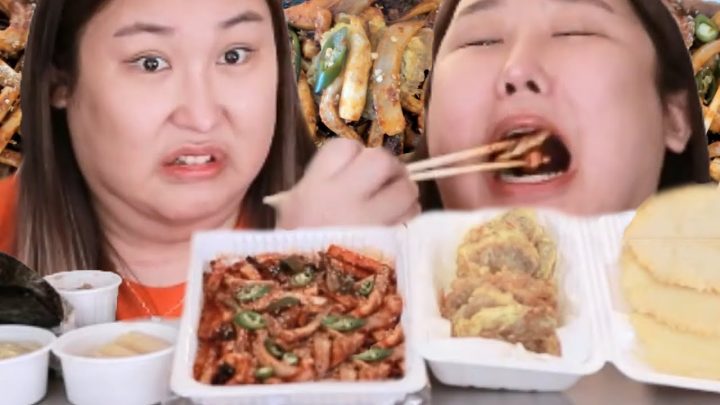 팔당오징어 먹방에 육전을 곁들인. 팔당오징어/육전/감자전 먹방[muckbang/eatingshow]