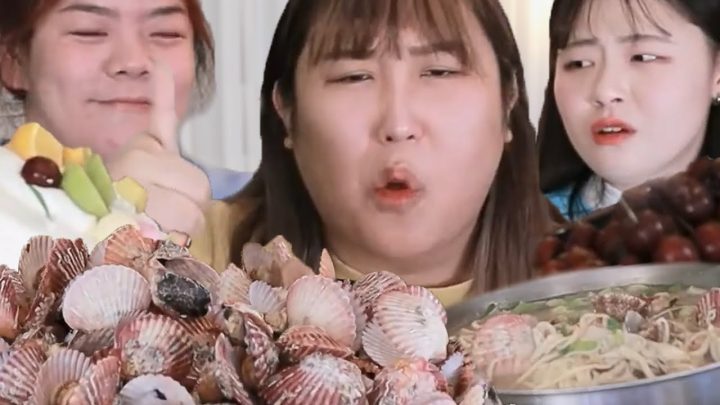 그저 해맑은 대리, 손 큰 사장, 집에 가고싶은 신입...제대로 당했습니다. 가리비찜 4kg/해물칼국수/생크림케이크/체리 먹방[muckbang/eatingshow]