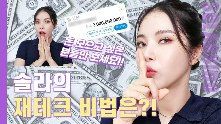 솔라의 재테크 방법!! 모두 공유드립니다.