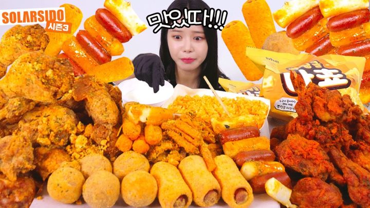 뿌링클 먹방 (뿌링클, 핫 뿌링클, 뿌링 치즈볼, 뿌링 라이스, 뿌링클 나쵸, 뿌링 감자, 뿌링소떡소떡, 뿌링 핫도그, 뿌링 치즈스틱)