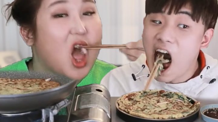 이번엔 안태웠어요. 부추전 쿡방&먹방[muckbang/eatingshow]