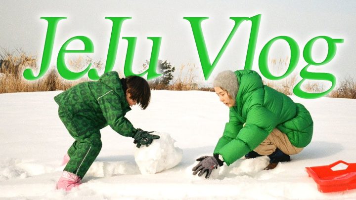 겨울 제주로 떠난 나영이네❄️갤러리같은 숙소, 눈썰매, 귤따기체험🍊
