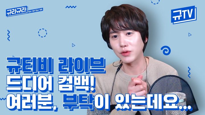 규티비 라이브 드디어 컴백!🙌🏻팬 여러분, 부탁이 있는데요... || 규티비💬