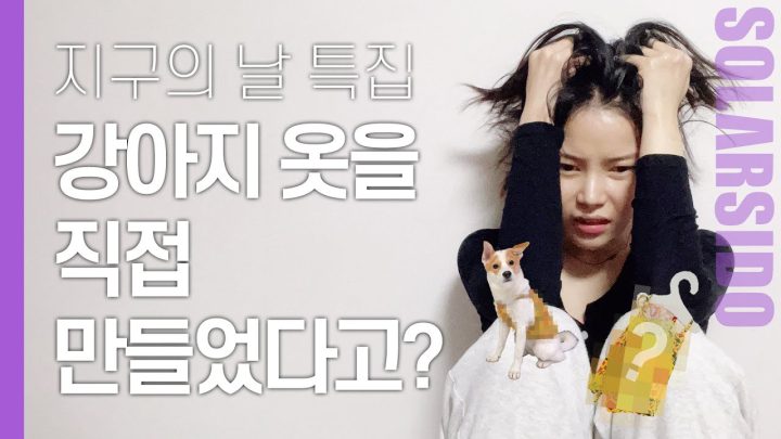 내 옷으로 강아지 옷 만들어 입혔더니 반응이?!ㅋㅋ