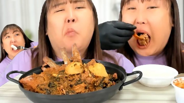 내 감자를 봐 발골됐잖아. 감자탕/인절미/절편 먹방[muckbang/eatingshow]