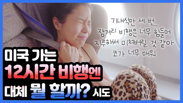 12시간동안 갇혀있으면 이렇게 됩니다...What will I do during the 12-hour flight?