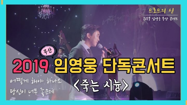 [ 2019 임영웅 단독콘서트 IN 부산 ] 어떻게해야할까요~ 영웅시대 너무 좋은데..♥ (죽는시늉-나훈아)