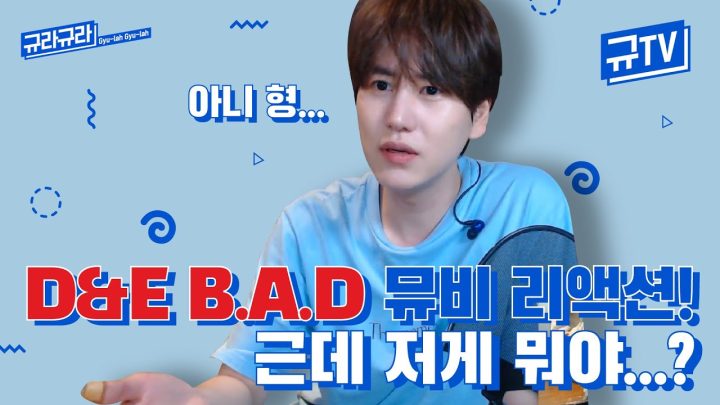 👬D&E 형들 B.A.D 뮤직비디오 보는데 저게 뭐야...? || 규티비📺