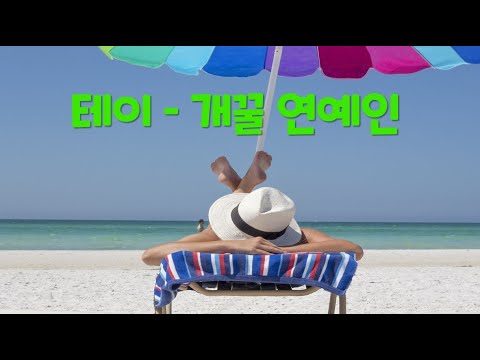 [한시간 듣기] 테이 - 개꿀 연예인 (연예인 지망생들이 포기하고 싶을 때마다 들으면 힘이 되는 노래 | 1시간 연속 듣기)