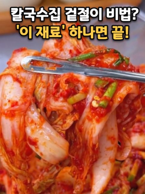 겉절이 재료