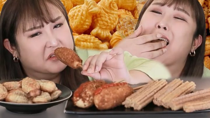엿맛핫도그와 수십마리의 붕어빵, 당뇨를 부르는 츄러스 먹방 [muckbang/eatingshow]