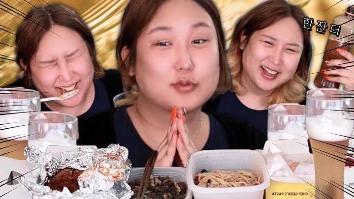 이 조합은 언제나 성공이지💛스테이크&명란 알리오올리오&맥주 [muckbang/eatingshow]