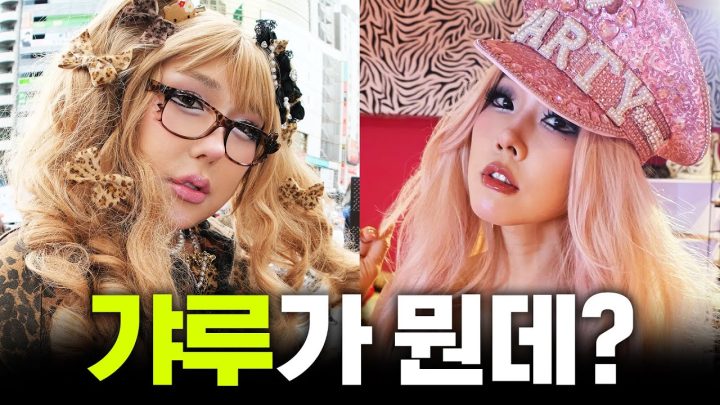 한혜진은 뼈갸루 풍자는 뚱갸루
