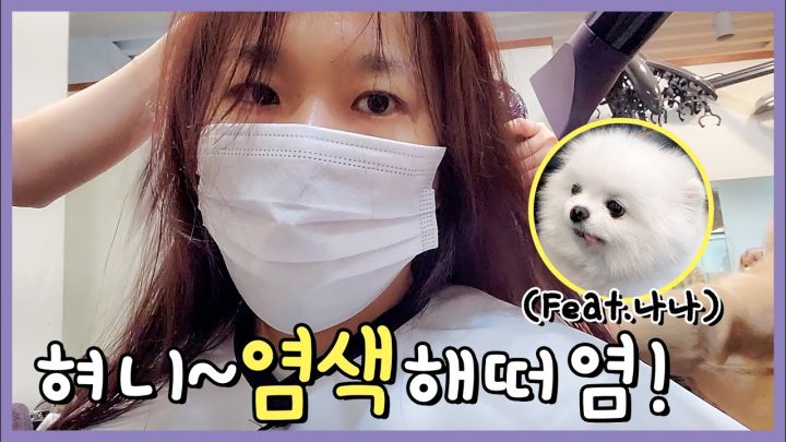 오늘은 기필코 염색을 하고야 말겠다!!!!!!!(feat.핵기여운 몽몽이 나나❤)